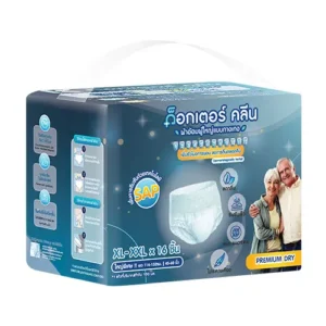 DR.KLEAN ผ้าอ้อมผู้ใหญ่ด็อกเตอร์คลีน แบบกางเกงกลางคืน ไซต์ XL-XXL 16 ชิ้น 1 แพ็ค