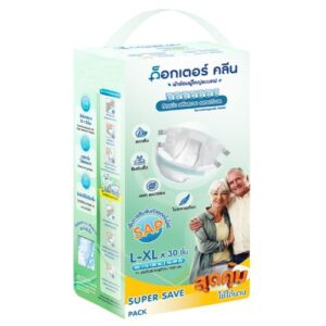 ผ้าอ้อมผู้ใหญ่ด็อกเตอร์คลีน รุ่นSUPER SAVE DR.KLEAN ไซต์ L-XL 30 ชิ้น 1 แพ็ค